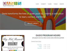 Tablet Screenshot of oasisyouthcenter.org